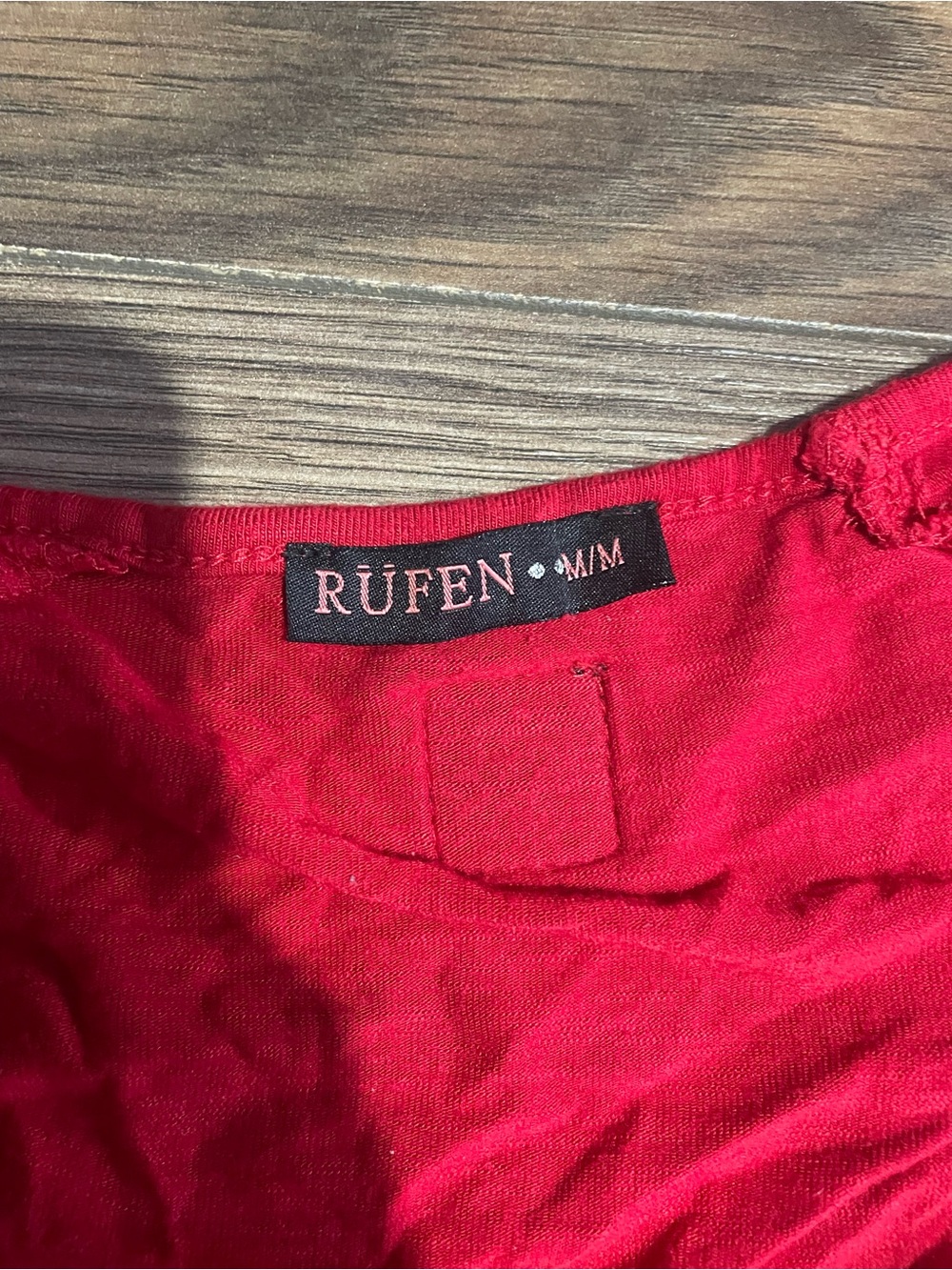 Red Script Short Sleeve Tee - Picture 3 of 5
